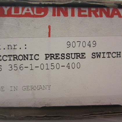 USED HYDAC 907049 PRESSURE SWITCH