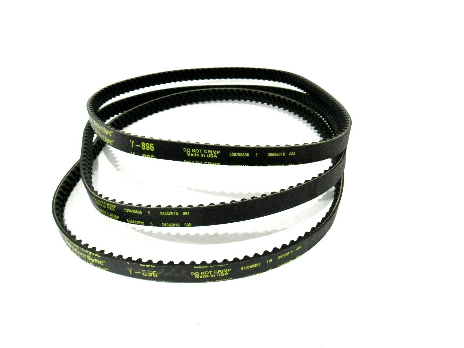 LOT OF 3 NEW CONTINENTAL Y-896 SILENT SYNC BELTS Y896
