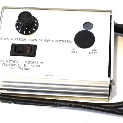 USED MID-STATE AUTOMATION E100300 FEEDER W/NPN OR PNP TRACKSWITCH