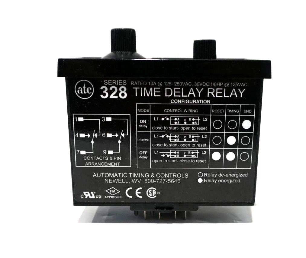 Details about   ATC 3-0328D200F10XX Time Delay Relay 