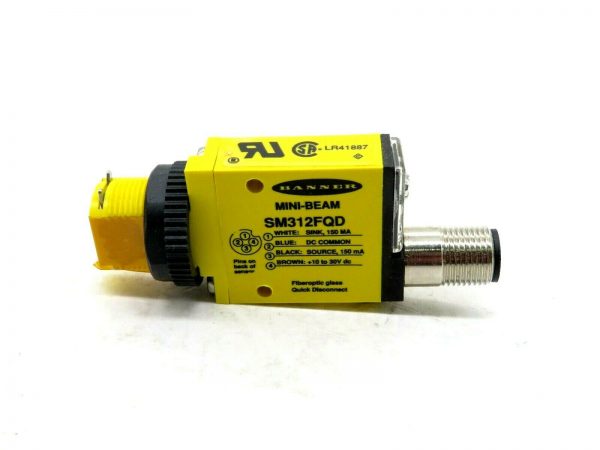 NEW BANNER ENGINEERING SM312FQD PHOTOELECTRIC SENSOR 26836 - Image 3