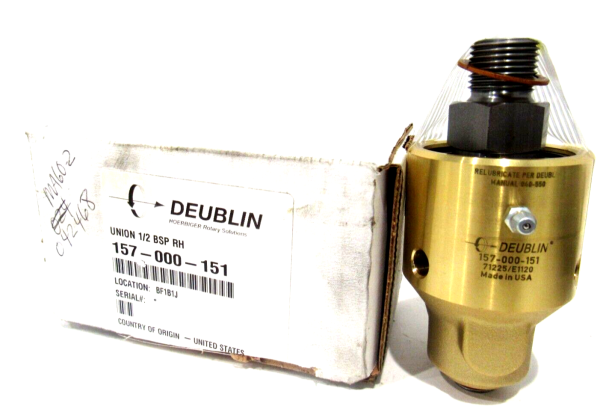 Deublin Spring NEW DEUBLIN 157-000-151 ROTARY UNION 157000151 - SB Industrial Supply, Inc.