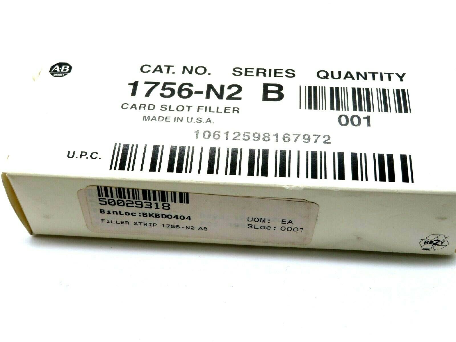 NEW LOT OF 2 ALLEN BRADLEY 1756-N2 CARD SLOT FILLER SERIES B 1756N2 - Image 4