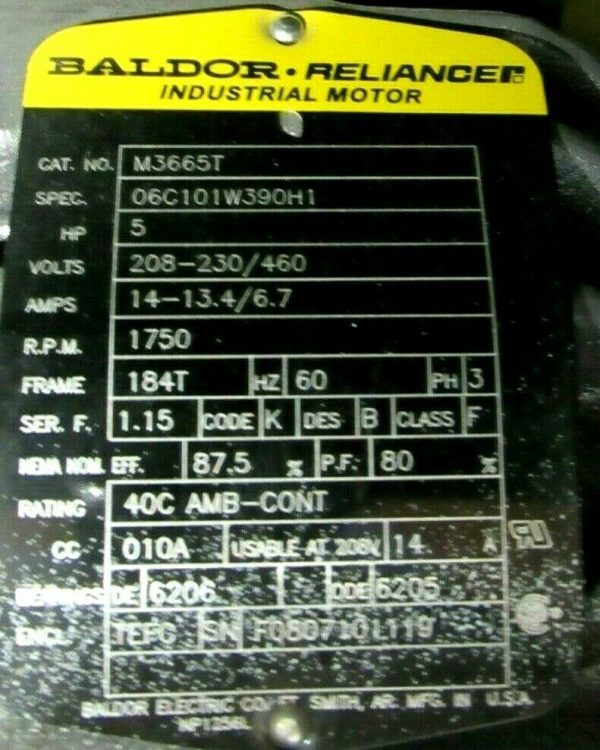 NEW NEW YORK BLOWER 182 PLR GENERAL PURPOSE FAN 5HP C13758 100 182PLR - Image 8