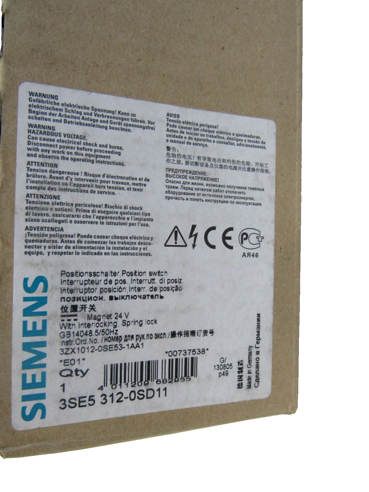 NEW SIEMENS 3SE5312-0SD11 INTERLOCK SWITCH 3SE53120SD11 - Image 6