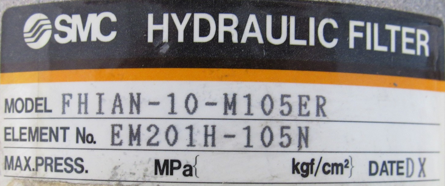 NEW SMC FHIAN-10-M105ER HYDRAULIC FILTER FHIAN10M105ER CB-57H - Image 5