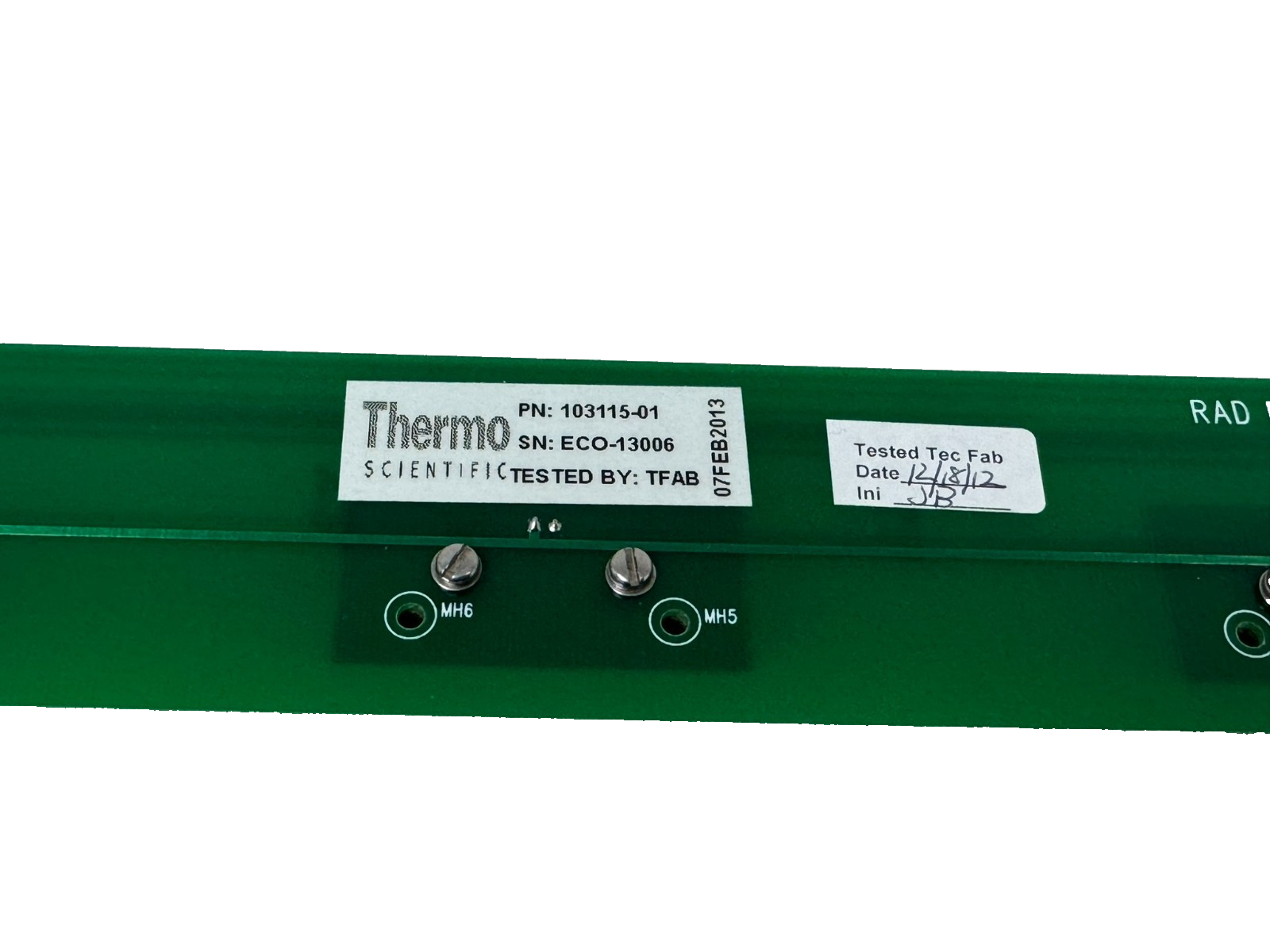 USED THERMO SCIENTIFIC 103506-01 PINHOLE DETECTOR CONTROLLER W/ 103115-01 - Image 7