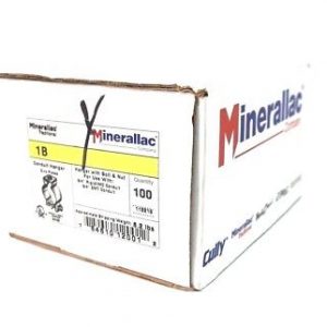 100 NEW MINERALLAC 1B HANGER W/ BOLT & NUT