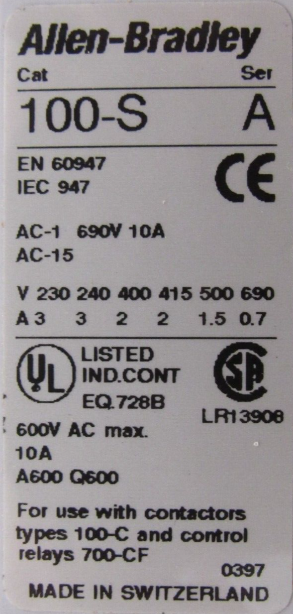 NEW ALLEN BRADLEY 104-C30D22 REVERSING CONTACTOR SER.A 104C30D22 - Image 4