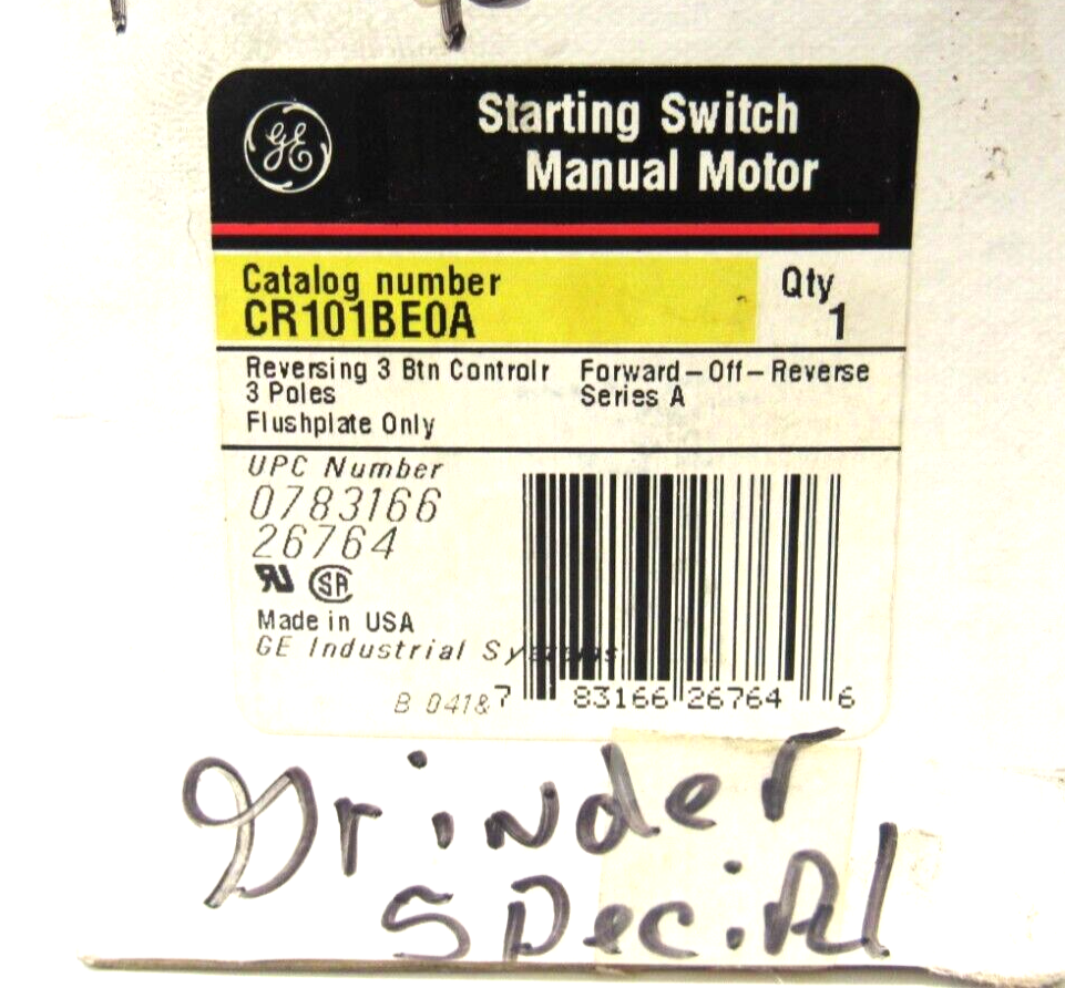 NEW GENERAL ELECTRIC CR101BE0A STARTING SWITCH - Image 5