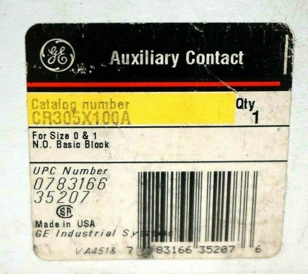 NEW GENERAL ELECTRIC CR305X100A AUXILIARY CONTACT - Image 3