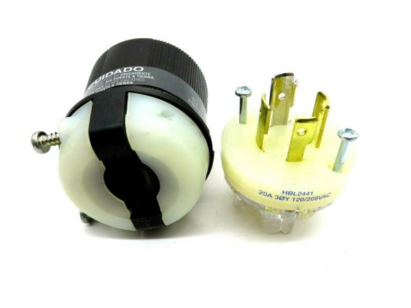NEW HUBBELL HBL2441 PLUG 20AMP 4POLE 120/208VAC - Image 3