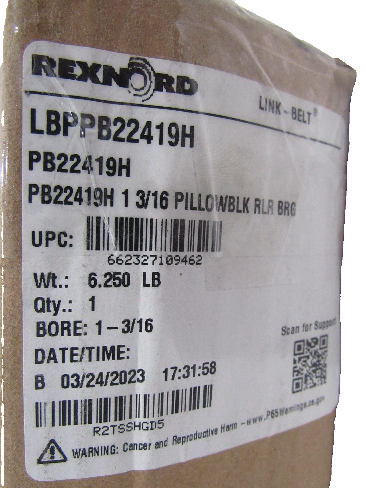 NEW REXNORD PB22419H PILLOW BLOCK ROLLER BEARING BORE 1-3/16 - Image 6