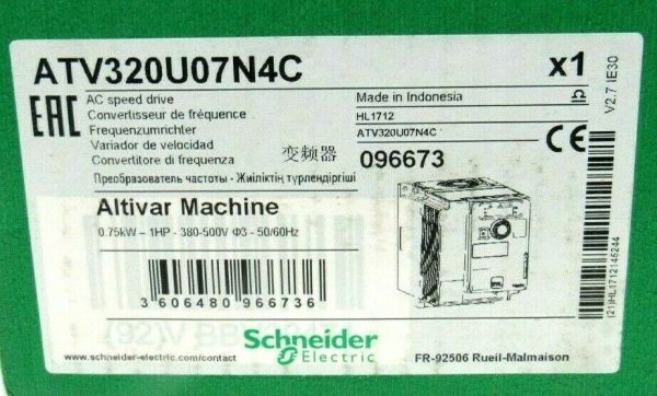 NEW SCHNEIDER ELECTRIC ATV320U07N4C AC SPEED DRIVE - Image 7
