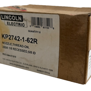 NEW SEALED LINCOLN ELECTRIC KP2742-1-62R THREAD-ON NOZZLE 350A KP2742162R