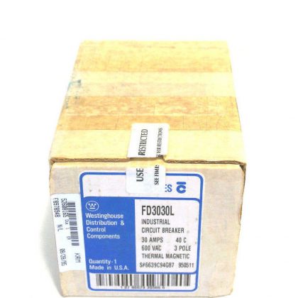 NEW WESTINGHOUSE  FD3030L CIRCUIT BREAKER