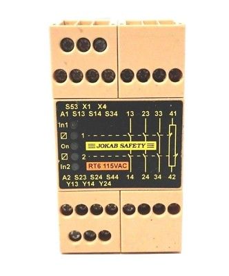 USED JOKAB SAFETY RT6 SAFETY RELAY 115 VAC - SB Industrial Supply, Inc.