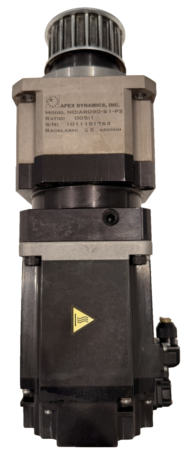 USED MITSUBISHI HG-KR73 SERVO MOTOR 3000RPM W/ APEX DYNAMICS AB090-S1-P2 GEARBOX - Image 5