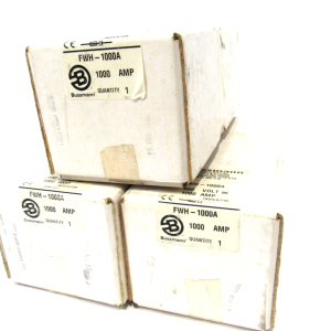 LOT OF 3 NEW BUSSMANN FWH-1000A FUSES FWH1000A