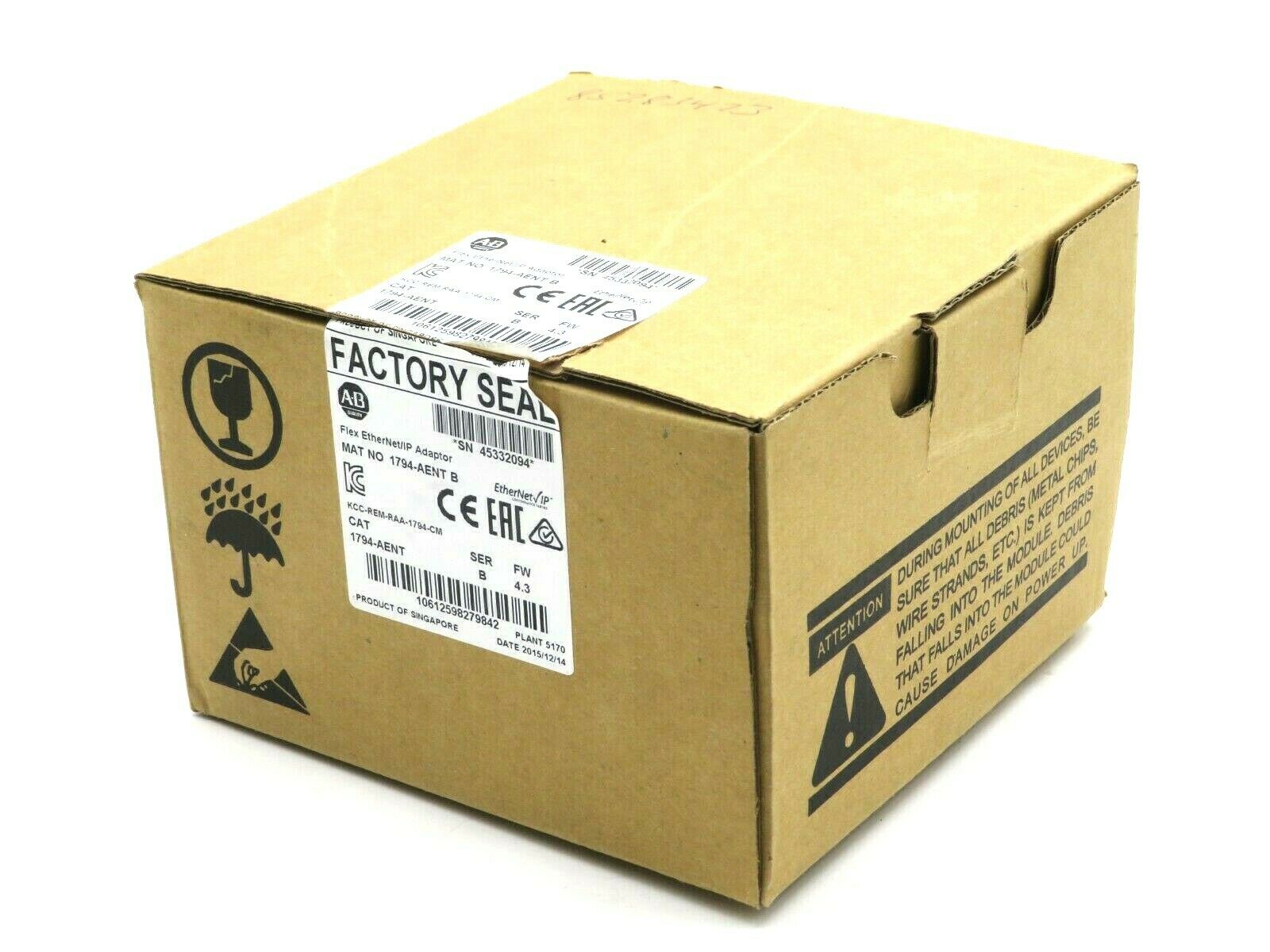 NEW ALLEN BRADLEY 1794-AENT ETHERNET/IP ADAPTOR 1794AENT