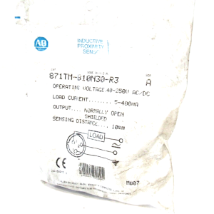 NEW ALLEN BRADLEY 871TM-B10N30-R3 PROXIMITY SENSOR 871TMB10N30R3