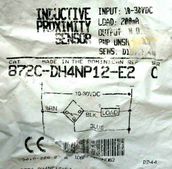 NEW ALLEN BRADLEY 872C-DH4NP12-E2 PROXIMITY SENSOR SER.C 872CDH4NP12E2 - Image 4