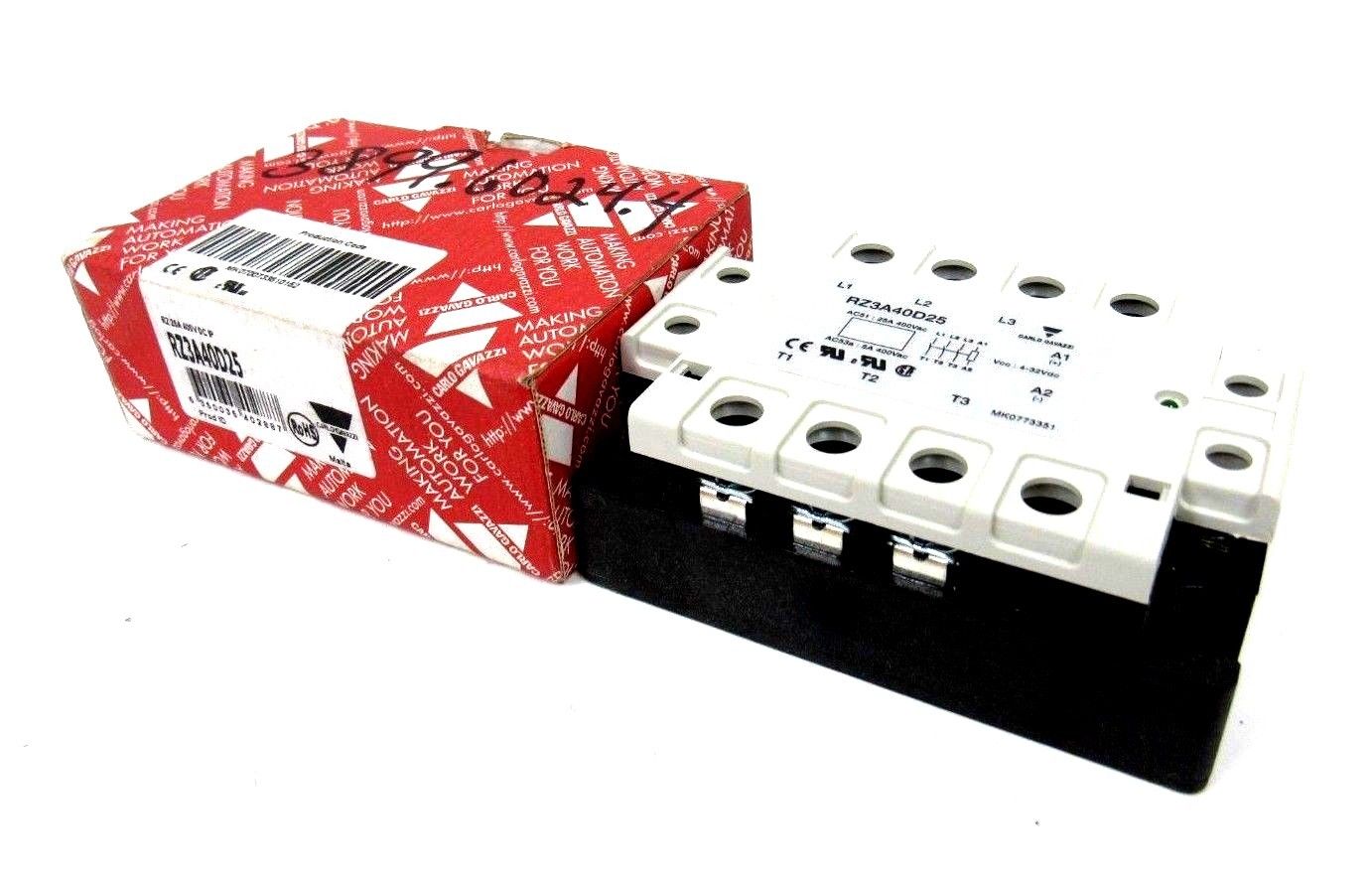 Carlo Gavazzi RZ3A40D25 Nuovo Di Zecca, Originale, Scatola Originale