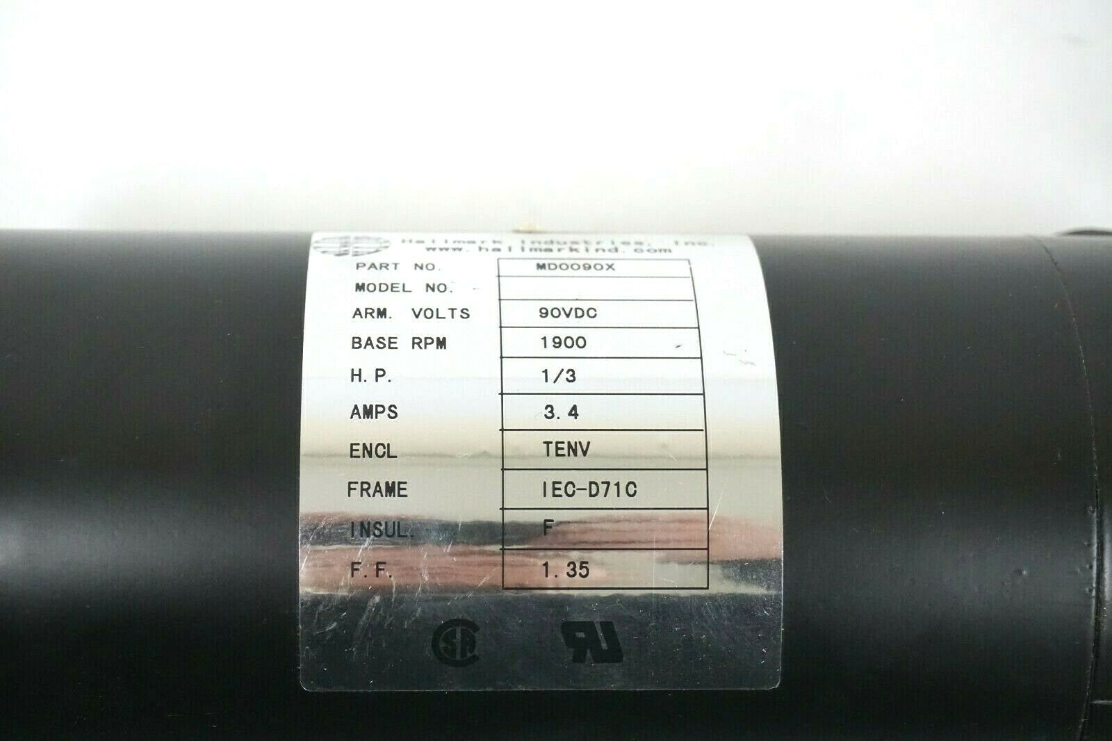 NEW HALLMARK MD0090X 3.4 AMP ELECTRIC MOTOR SB Industrial Supply, Inc.