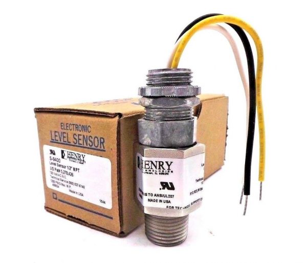 NEW HENRY TECHNOLOGIES S-9400 LEVEL SENSOR 1/2"NPT 120 VOLT S9400