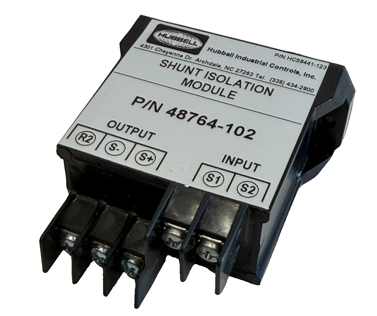 Shunt Module NEW HUBBELL 48764-102 SHUNT ISOLATIOIN MODULE 48764102 - SB Industrial ...