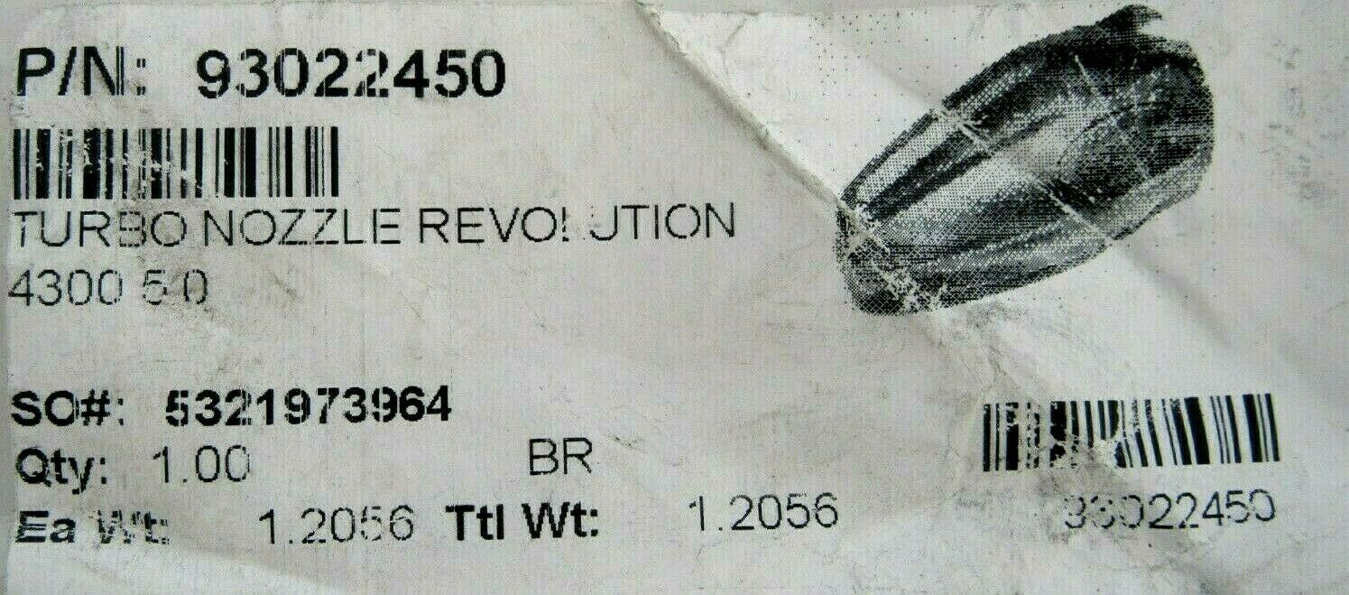 NEW LEGACY 9.302-245.0 PRESSURE WASHER TURBO NOZZLE 050 93022450 - Image 4