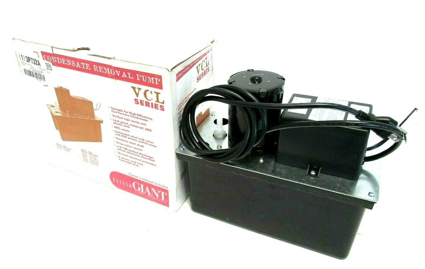 Pump,Condensate,115 V LITTLE GIANT VCL-24ULS 