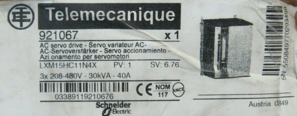 NEW SCHNEIDER ELECTRIC LXM15HC11N4X SERVO DRIVE 30KVA 208-480V 921067 - Image 6