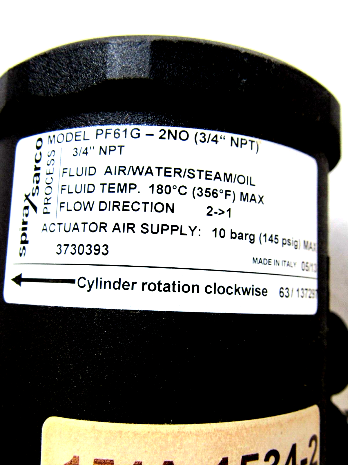 NEW SPIRAX SARCO PF61G-2N0 ACTUATED VALVE PF61G2N0 - Image 6