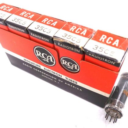5 NEW RCA 35C5 ELECTRONIC TUBE 7 PIN