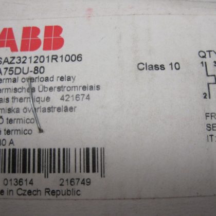 NEW ABB 1SAZ321201R1006 OVERLOAD RELAY