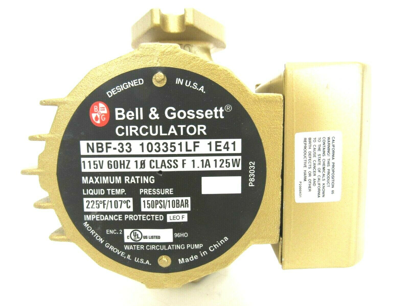 NEW BELL \u0026 GOSSETT NBF-33 CIRCULATOR 