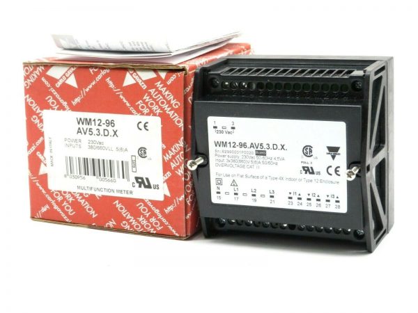 NEW CARLO GAVAZZI WM12-96.AV5.3.DX MULTIFUNCTION METER WM1296AV53DX - Image 4
