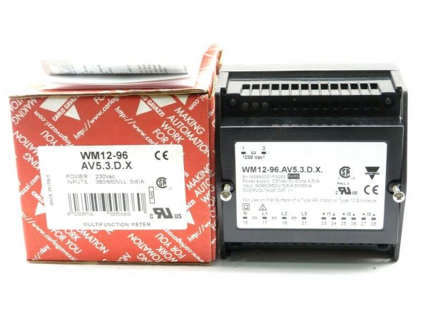 NEW CARLO GAVAZZI WM12-96.AV5.3.DX MULTIFUNCTION METER WM1296AV53DX - Image 6