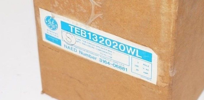 NEW GENERAL ELECTRIC TEB132020WL 3 POLE 20A CIRCUIT BREAKER - Image 3