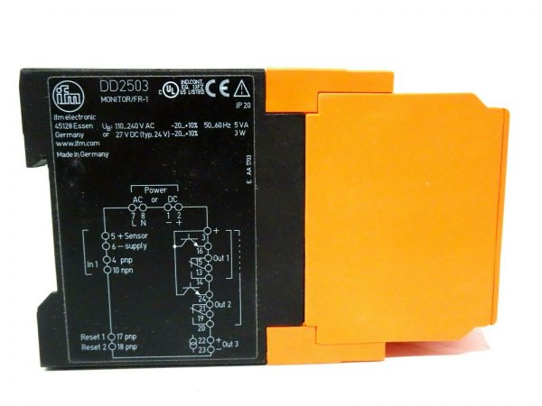 NEW IFM EFECTOR DD2503 POWER SUPPLY MONITOR /FR-1 - Image 3