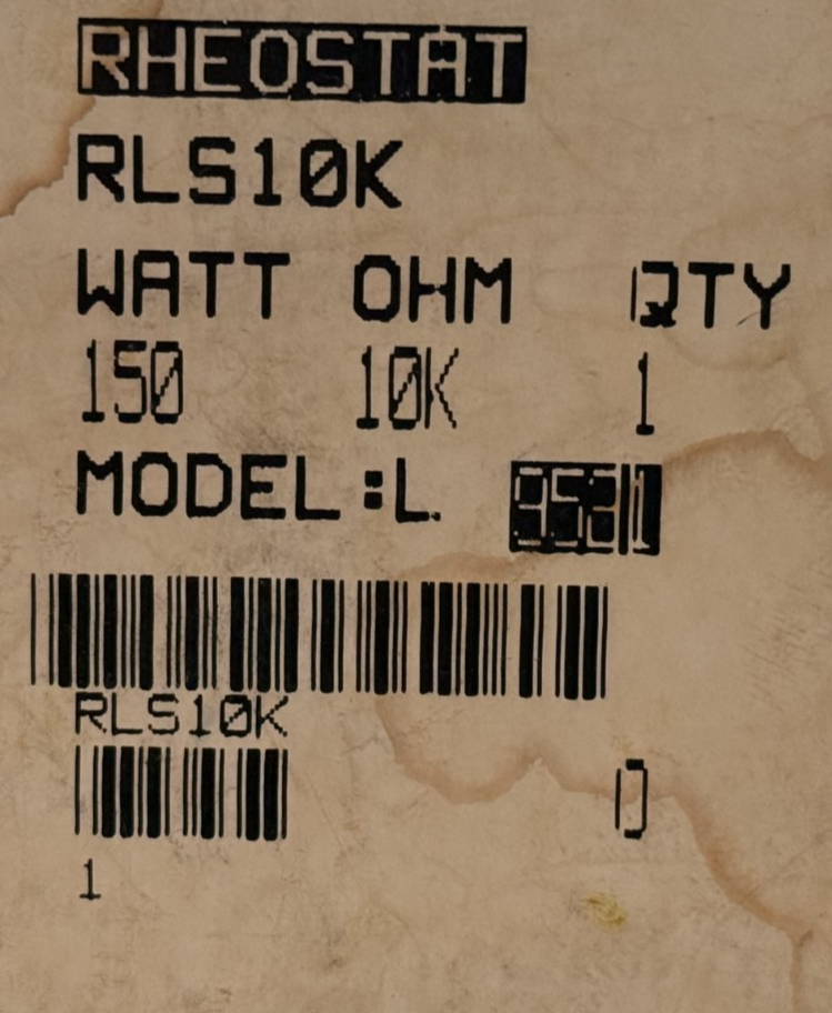 NEW OHMITE RLS10K RHEOSTAT 150 WATT 10K OHMS RESISTANCE - Image 5
