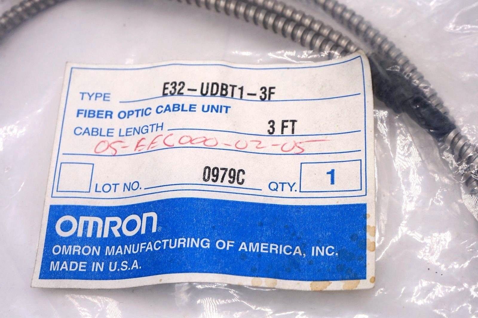 NEW OMRON E32-UDBT1-3F FIBER OPTIC CABLE UNIT E32UDBT13F - Image 3