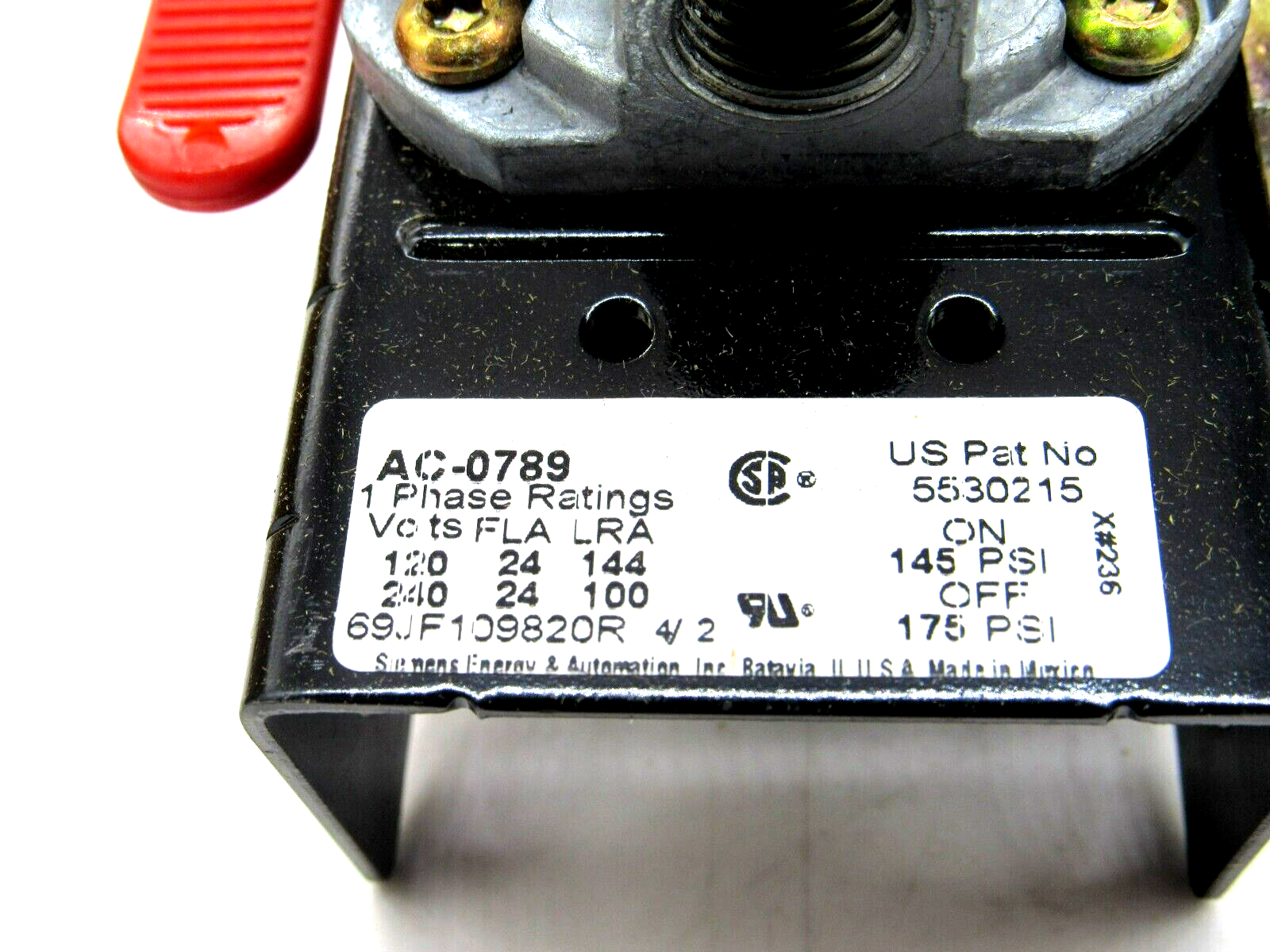 NEW SIEMENS Z-AC-0789 PRESSURE SWITCH ZAC0789 - SB Industrial Supply, Inc.