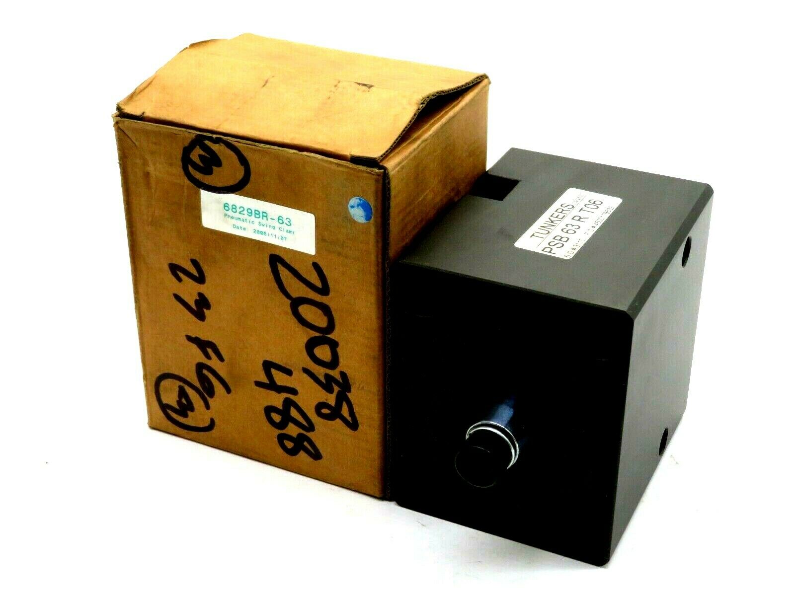 NEW TUNKERS PSB 63 R T06 PNEUMATIC SWING CLAMP 6829BR-63 PSB63RT06