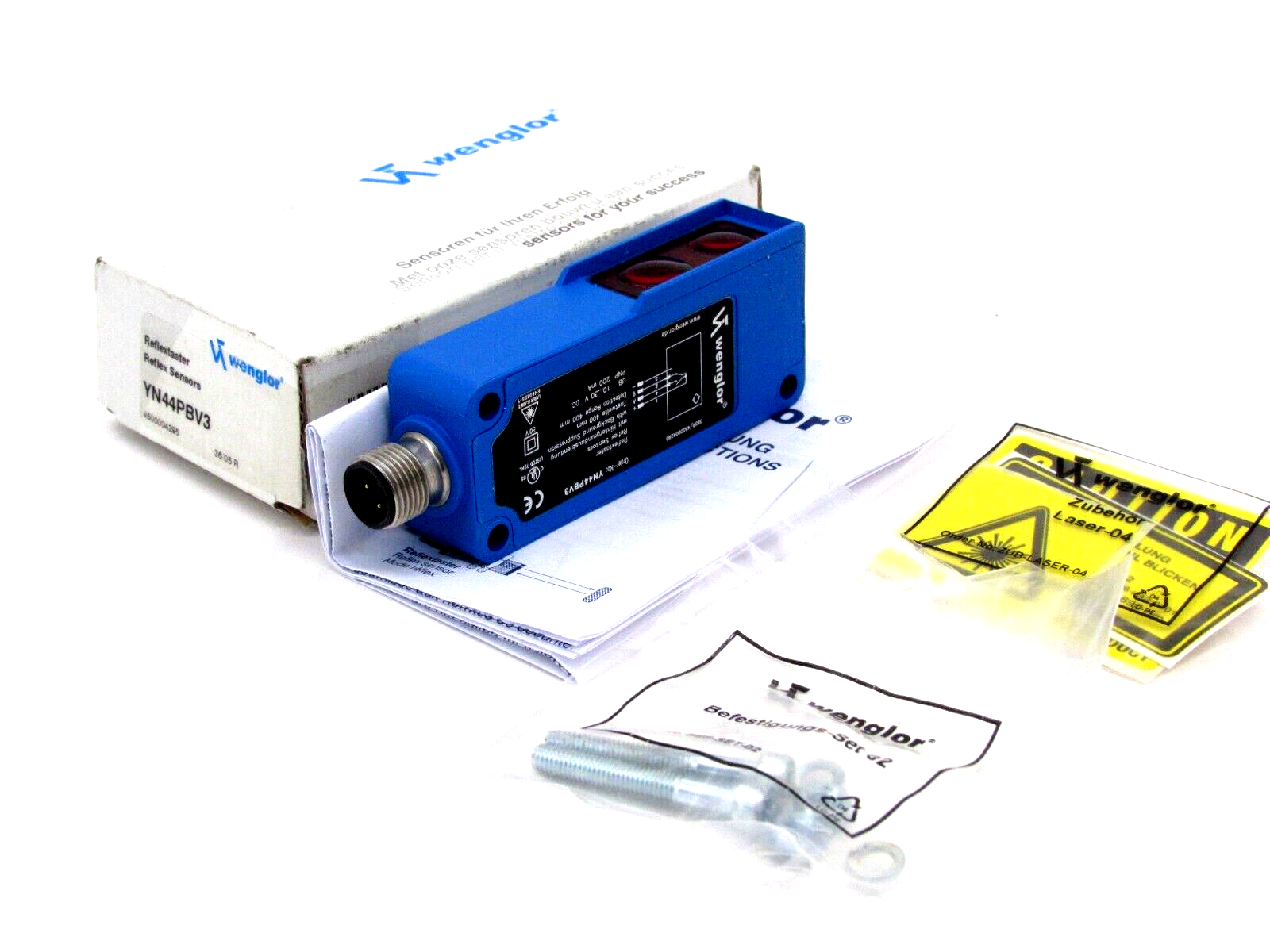 Sensore Reflex Wenglor HK12PD8, Pulsante A Riflesso, Codice 4500006717, Nuovo