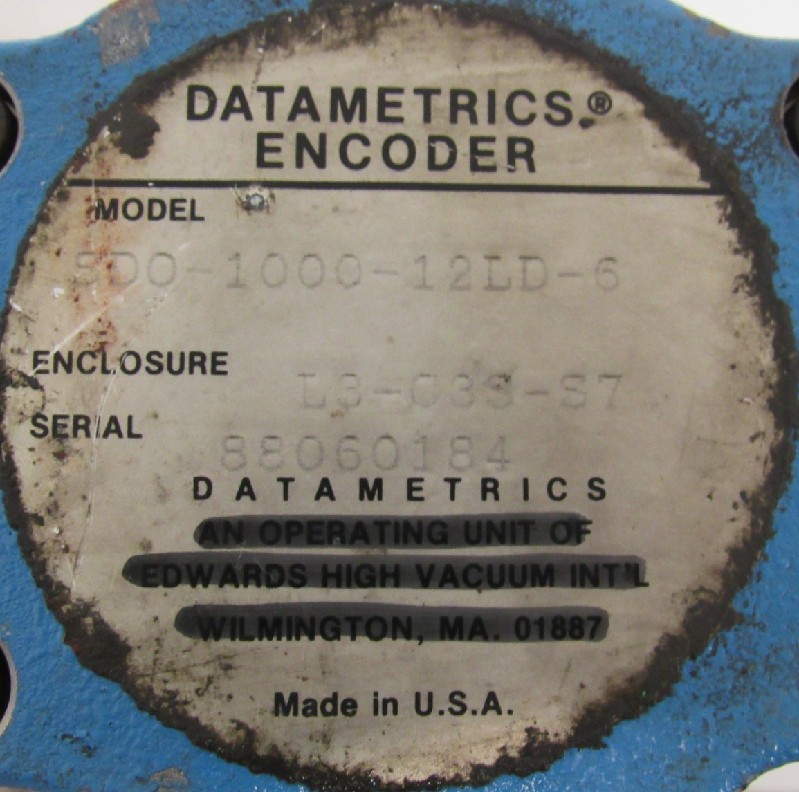 USED DATAMETRICS SDO-1000-12LD-6 ENCODER SDO100012LD6 - Image 4