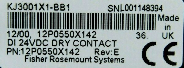 USED FISHER ROSEMOUNT DELTA V 12P0550X142 INPUT MODULE KJ3001X1-BB1 - Image 5