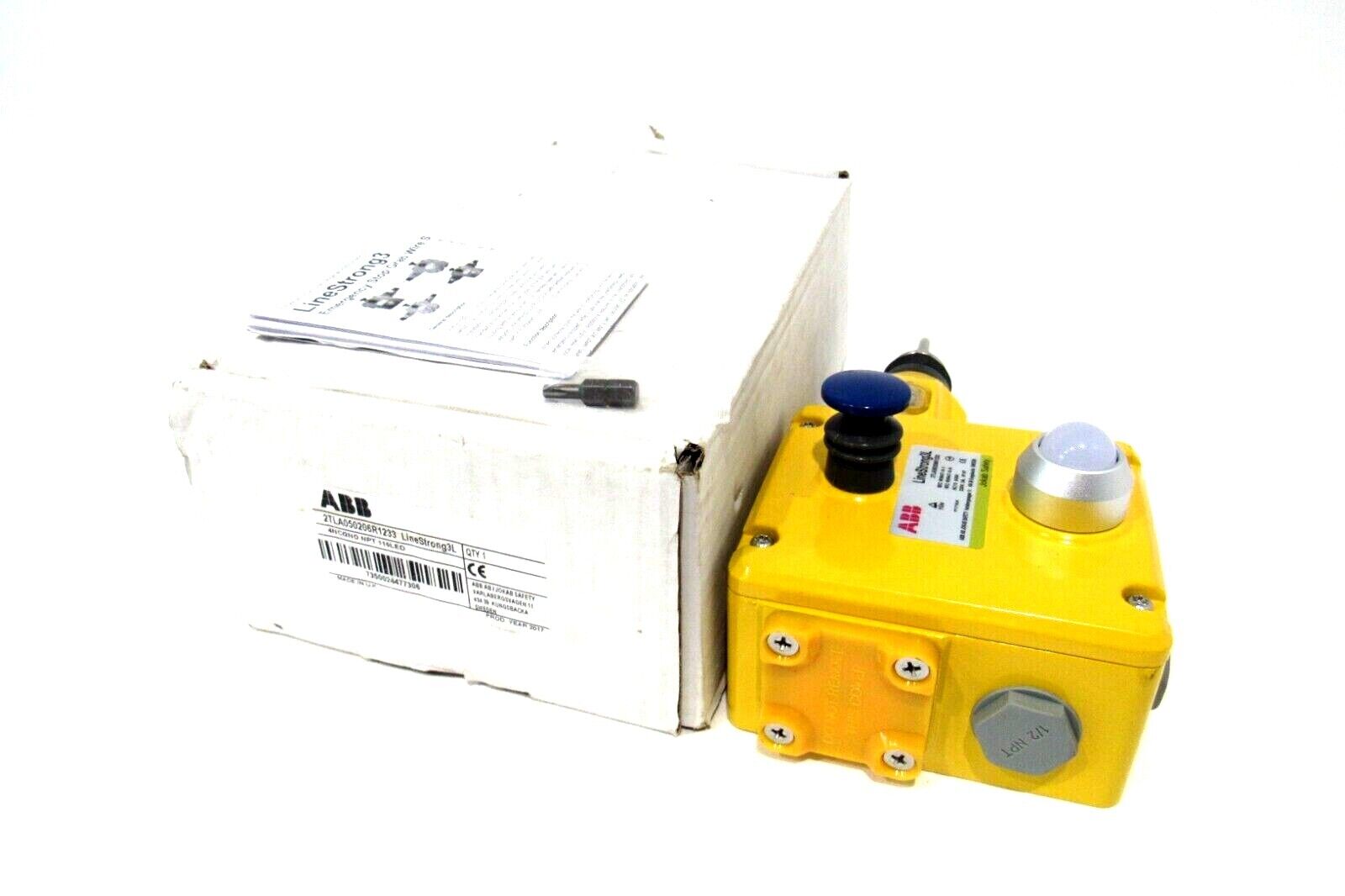 NEW ABB 2TLA050206R1233 LINESTRONG 3L SAFETY STOP SWITCH