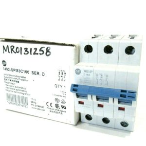 NEW ALLEN BRADLEY 1492-SPM3C160 SUPPLEMENTARY PROTECTOR SER.D 1492SPM3C160